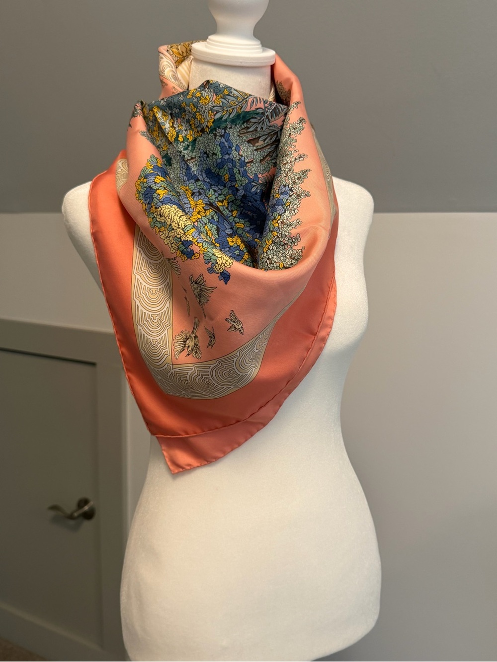 Vintage Hermes Légendes de l'Arbre Silk Scarf Twill 90 - Picture 1 of 11